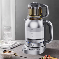 CE Led 디스플레이 온도 제어 터키 차 메이커 2.0l 필터 유리 차와 커피 메이커와 전기 차 주전자 