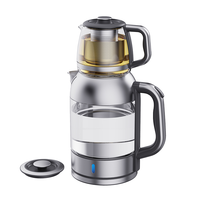 뜨거운 판매 2.0LElectric 유리 주전자 1.0l 전기 주전자 더블 레이어 전기 터키 차 메이커 가전 제품 