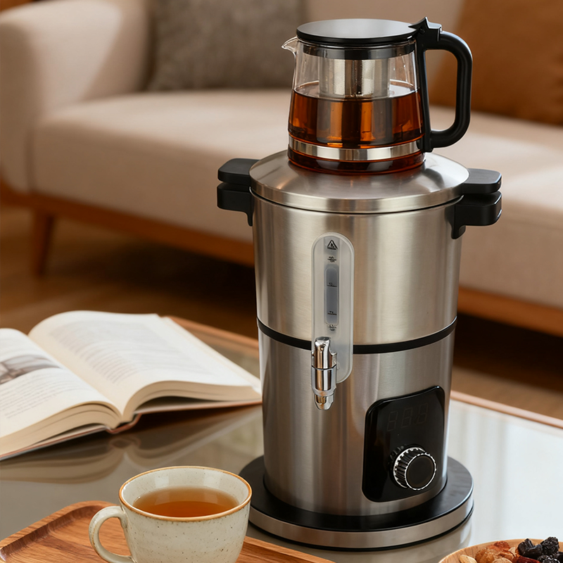 도매 제조 업체 4l 스테인레스 스틸 러시아 사모바르 차 메이커 기계 전기 터키어 사모바르 물 주전자 판매