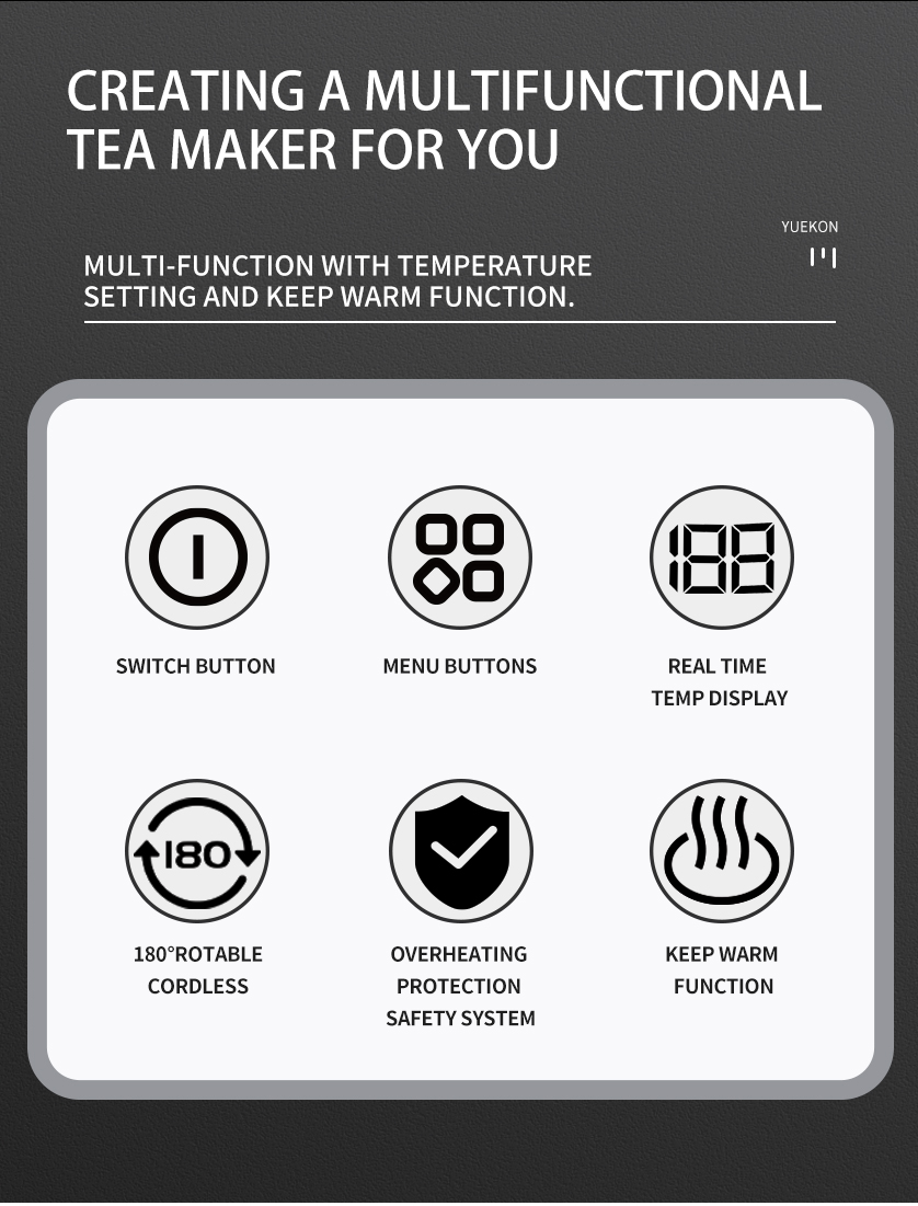 하이테크 사모바르 차 주전자