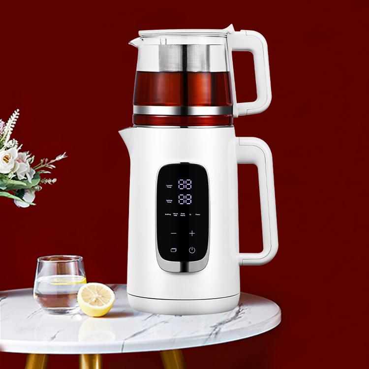물 보일러 1.1l 찻주전자 붕규산 유리가 포함된 전기 뜨거운 판매 1.5l 차 메이커