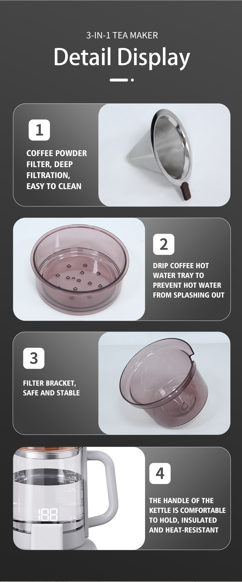 더블 터키 사모바르 주전자