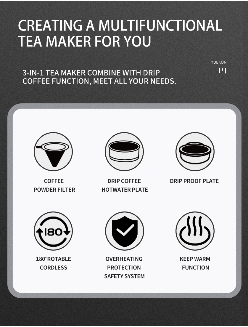 따뜻한 사모바르 전기 주전자