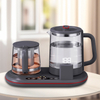 새로운 터치 컨트롤 세트 컬러 디스플레이가 있는 차 메이커 홈 스마트 주전자 유리 전기 주전자 및 사모바르 주전자 세트