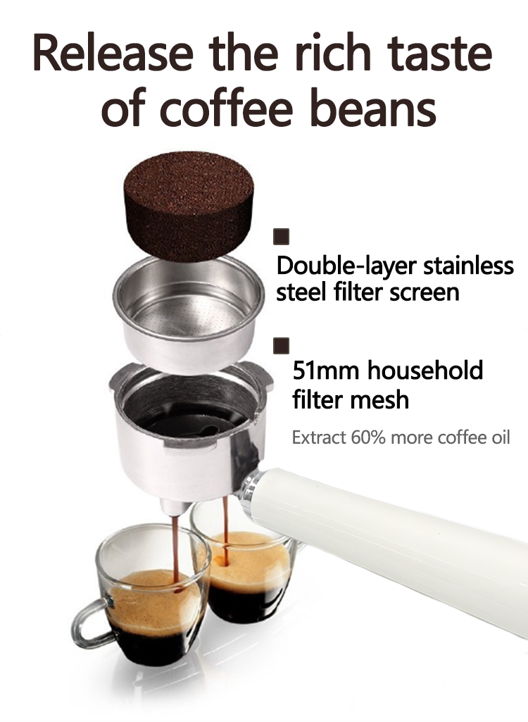 Oem/odm 맞춤형 20 바 Mielux Barista Cafe 20 바 가정용 소형 Dedica Sperso 에스프레소 커피 머신 메이커 