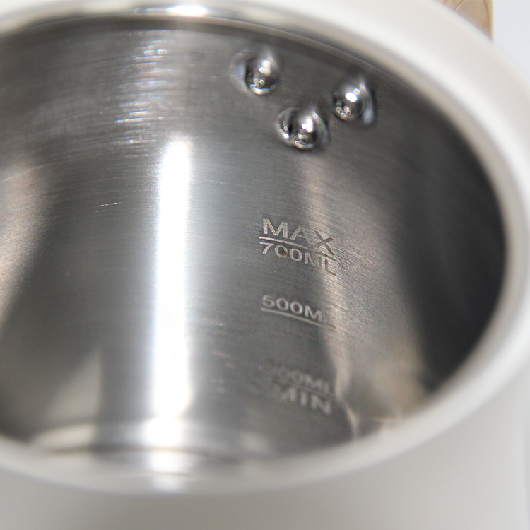 0.7L 가변 온도 조절 전기 커피 주전자 화이트 브루 커피 차 주전자 스테인레스 커피 주전자 위에 부어