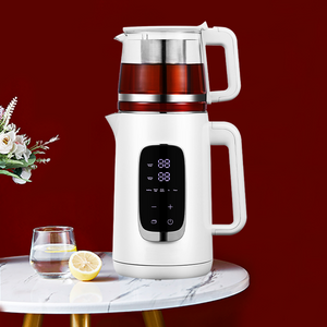 새로운 혁신적인 1.5l 및 1.1l 이중 냄비 고용량 유리 주전자 물 보일러 전기 차 주전자 보일러 