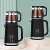 주방 가전 제품 1.5L 주전자+1.1L 찻 주전자 이중 전기 차 메이커 온도 제어 디지털 디스플레이 유리 케틀 하이 티