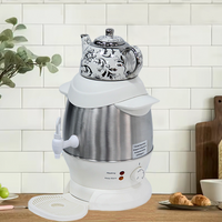 최고의 품질 상업용 사모바르 차 주전자 다기능 4l 전기 주전자 스테인레스 화이트 세라믹 사모바르