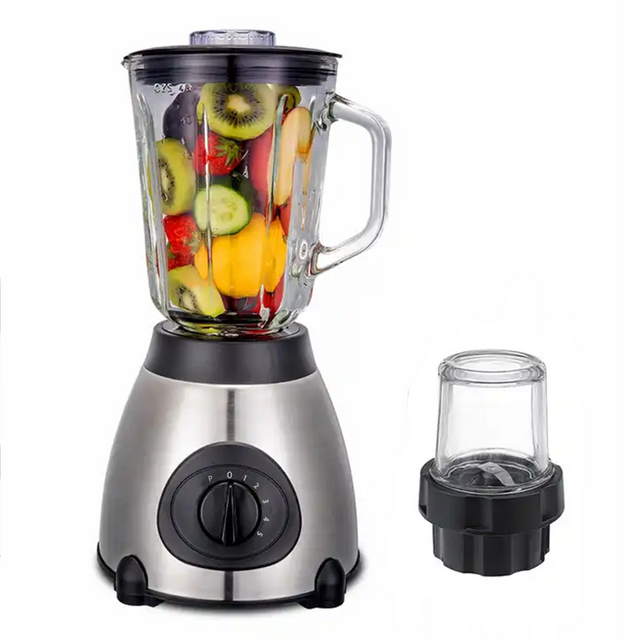 하이 엔드 가정용 전기 푸드 프로세서 요리 기계 Juicer 블렌더 4 잎 강력한 블레이드 스테인레스 스틸 식품 블렌더