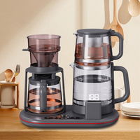 3-in-1 지능형 디지털 주전자 터치 컨트롤 온도 설정 스마트 제어판 가족 커피 및 차 양조 주전자