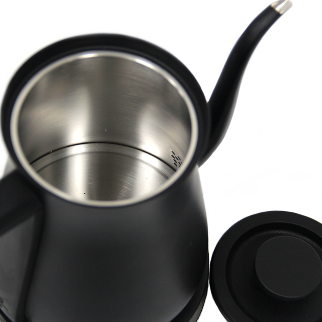 600ml 1200w 스테인리스 커피 차 주전자는 커피 주전자 구즈넥 전기 주전자에 부어집니다