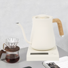 0.7L 가변 온도 조절 전기 커피 주전자 화이트 브루 커피 차 주전자 스테인레스 커피 주전자 위에 부어