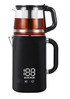 가정용 온수 차 주전자 사모바르 차 메이커 전기 주전자 트레이 세트 디지털 온도 제어 