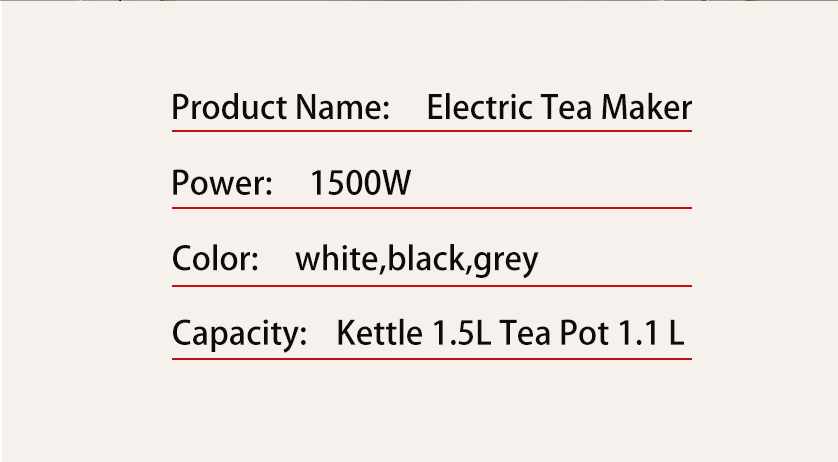 2 레이어 유리 주전자 가전 제품이 포함된 물 주전자