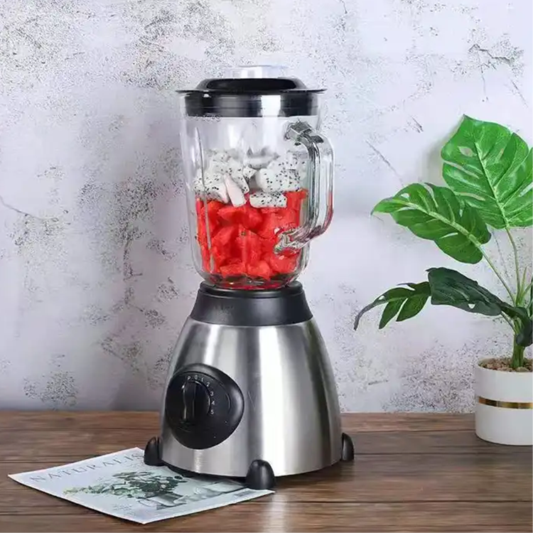 하이 엔드 가정용 전기 푸드 프로세서 요리 기계 Juicer 블렌더 4 잎 강력한 블레이드 스테인레스 스틸 식품 블렌더