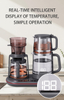 3-in-1 지능형 디지털 주전자 터치 컨트롤 온도 설정 스마트 제어판 가족 커피 및 차 양조 주전자