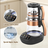 최신 홈 어플라이언스 LRAN 유리 차 주전자 1500W 다기능 차 마박수 이중 유리 차 메이커가있는 Infuser