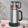 1500W 듀얼 주전자 물 난방 터치 컨트롤 디지털 차 메이커 전기 스틸 스틸 Samovar 터키 차 주전자