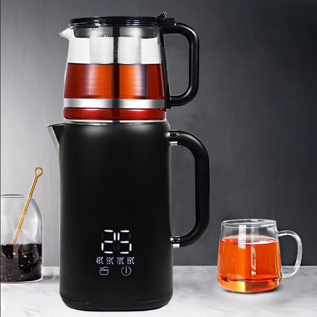 고품질 전기 러시아 사모바르 Hervidor De Agua Electrico 2 In 1 물 주전자 주전자 주전자 가정용 주방 세트