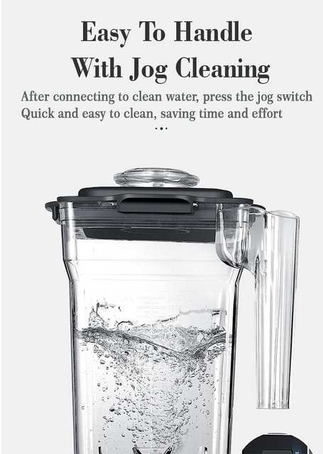 1800W 큰 강력한 푸드 프로세서 산업용 다기능 고속 과일 스무디 홈 주방 전기 푸드 프로세서 믹서