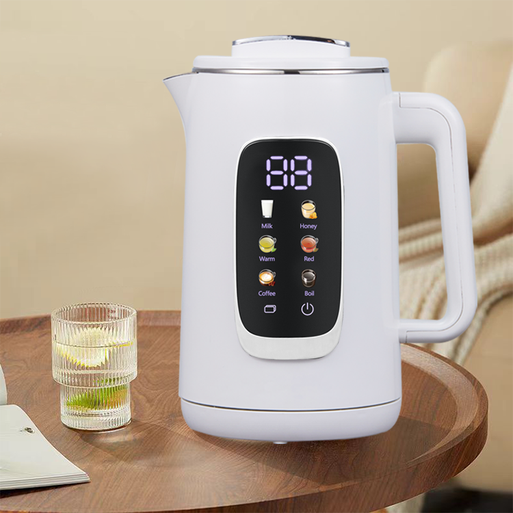새로운 디자인 차 냄비 디지털 1.5L+1.1L 터키 사모바르 주전자 전기 차 메이커 세트 자동 컬러 스크린 제어판 더블 케틀