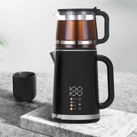 홈 어플라이언스 새로운 디자인 전기 케이틀 팩토리 붕소 유리 차 메이커 이중 벽 유리 차 주전자 고차